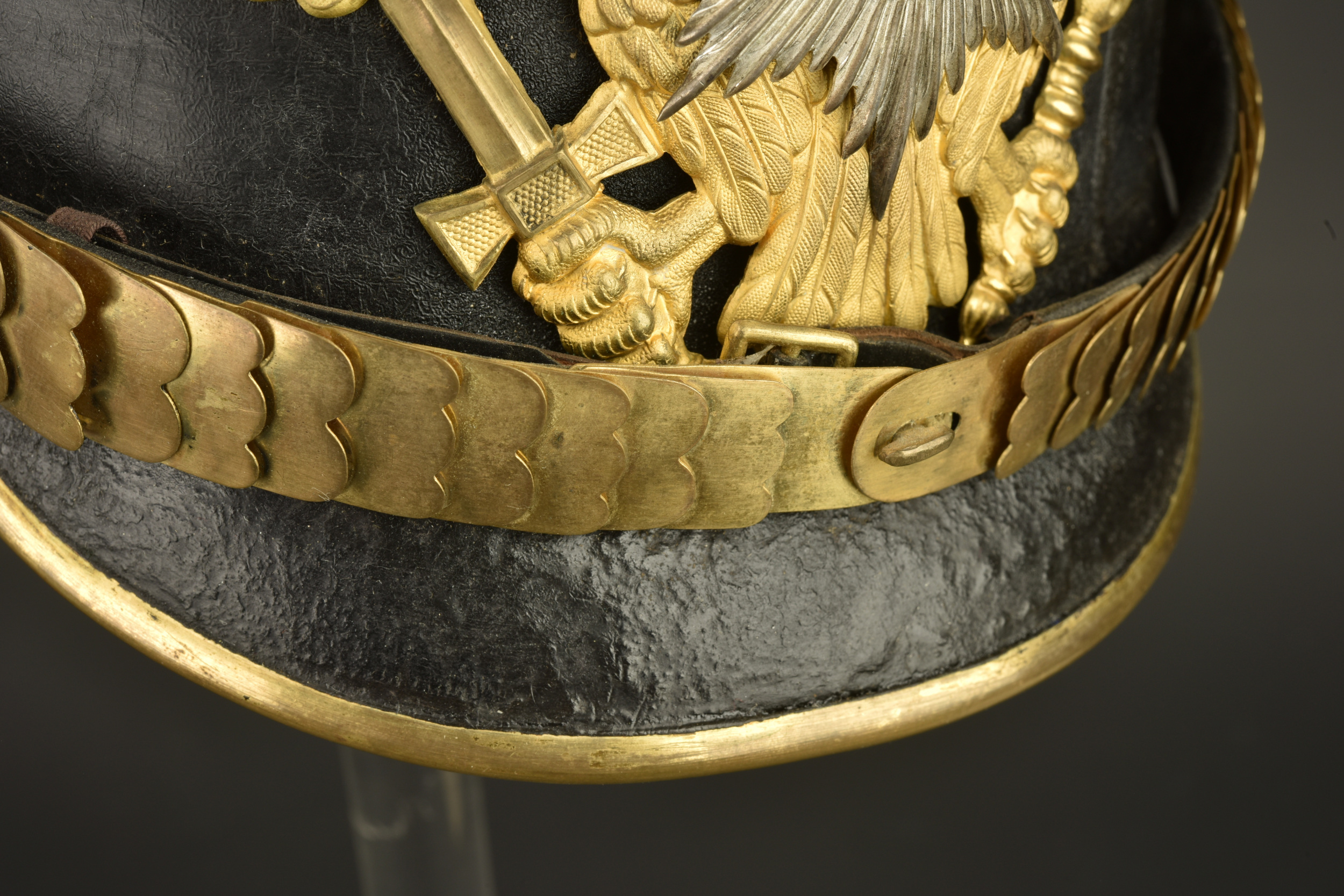 Casque à pointe d'un sous officier supérieur de la Garde. Pickelhaube of a senior NCO of the Guard — photo 6