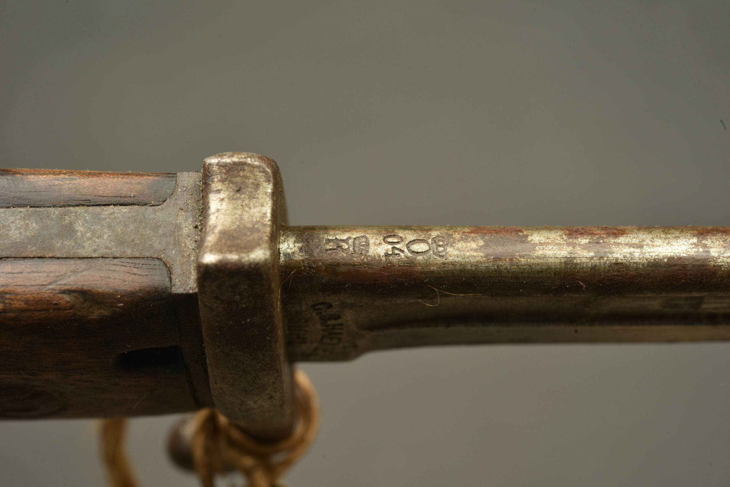 Baïonnette S98 nA du 13 JR Bavarois avec étiquette de prise à Laneuville. German S98 nA bayonet of the Bavarian 13th Infantry Regiment with capture tag from Laneuville — photo 3