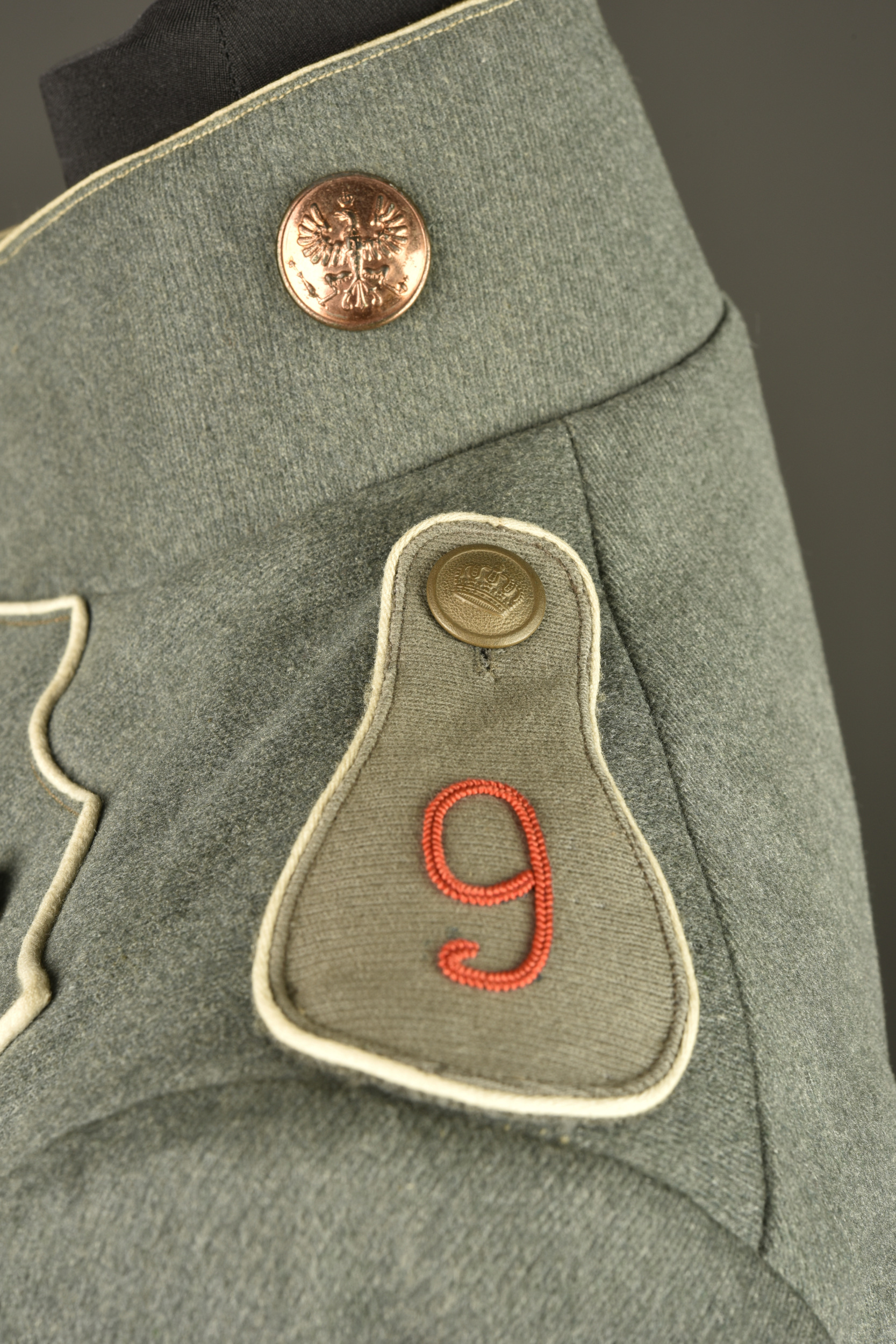 Tunique Ulanka feldgrau du 9e régiment de Uhlans. Feldgrau Ulanka tunic of the 9th Uhlan Regiment — photo 13