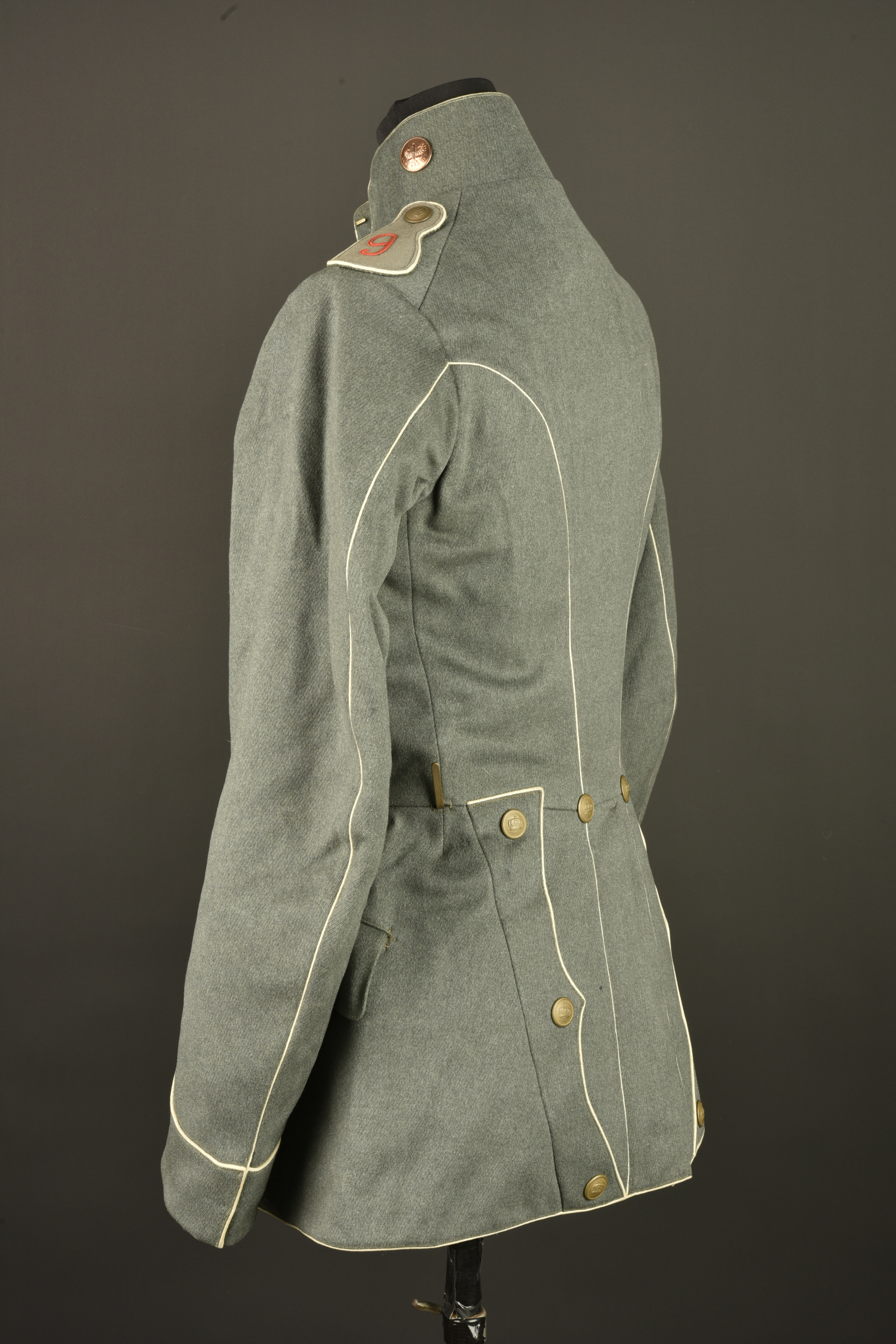 Tunique Ulanka feldgrau du 9e régiment de Uhlans. Feldgrau Ulanka tunic of the 9th Uhlan Regiment — photo 14