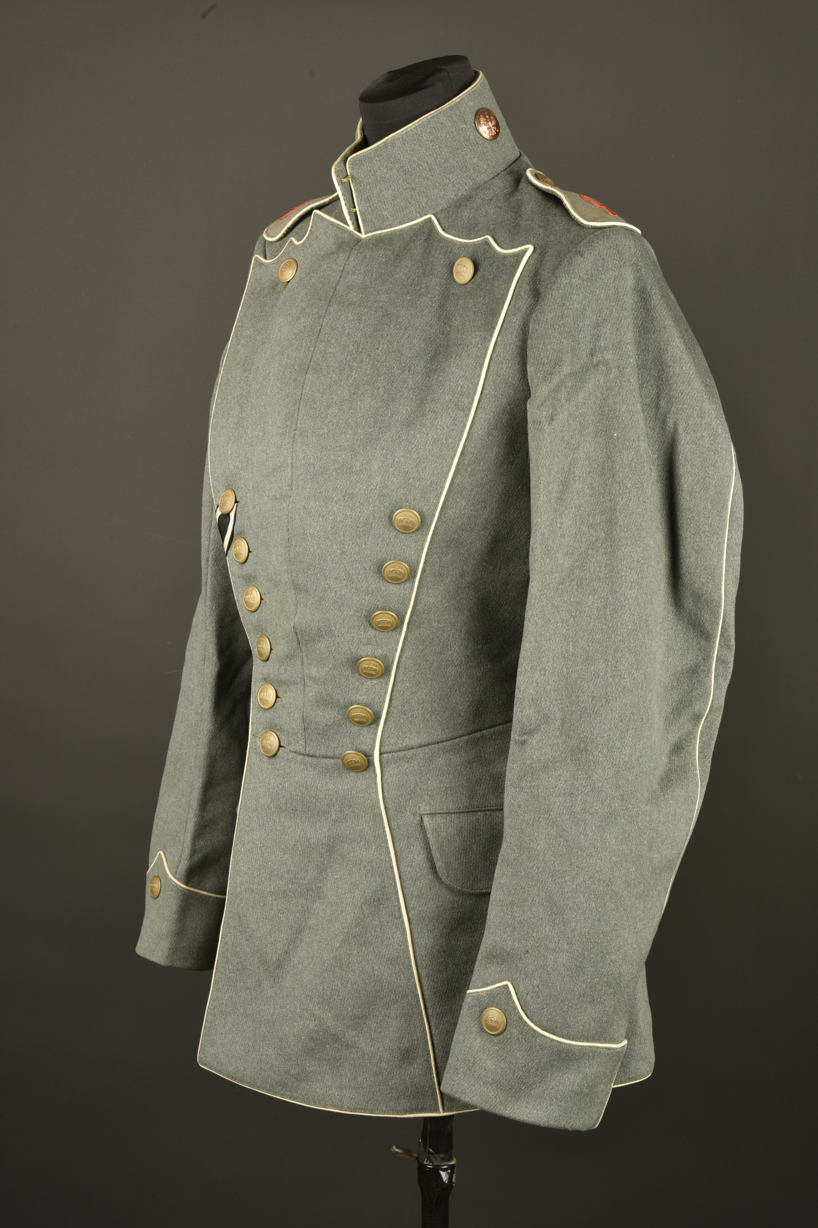 Tunique Ulanka feldgrau du 9e régiment de Uhlans. Feldgrau Ulanka tunic of the 9th Uhlan Regiment — photo 18