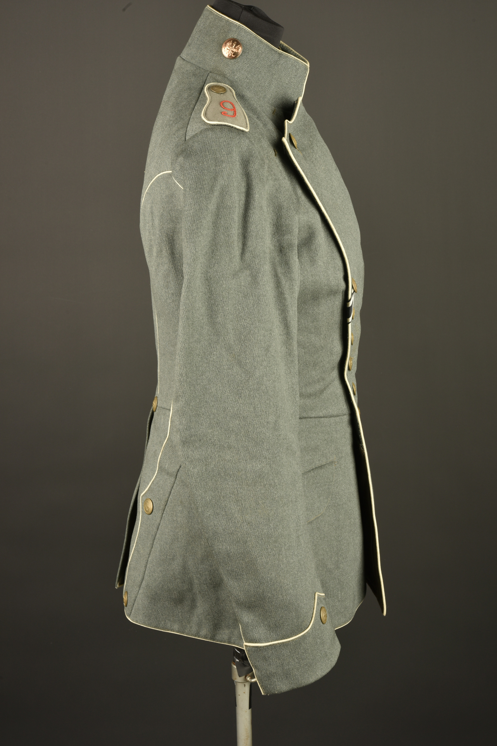 Tunique Ulanka feldgrau du 9e régiment de Uhlans. Feldgrau Ulanka tunic of the 9th Uhlan Regiment — photo 5