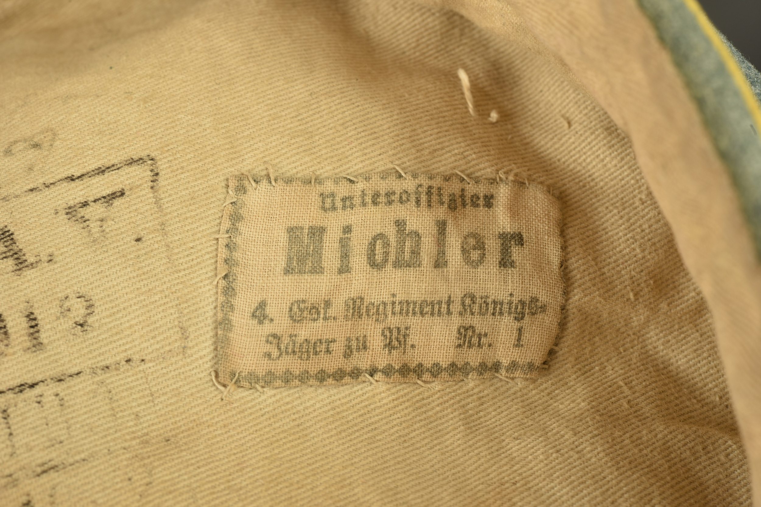 Mutze troupe d'un sous officier du Jager zu Pferde Regiment Nr 1. Enlisted visor cap of an NCO from Jäger zu Pferde Regiment Nr 1 — photo 3