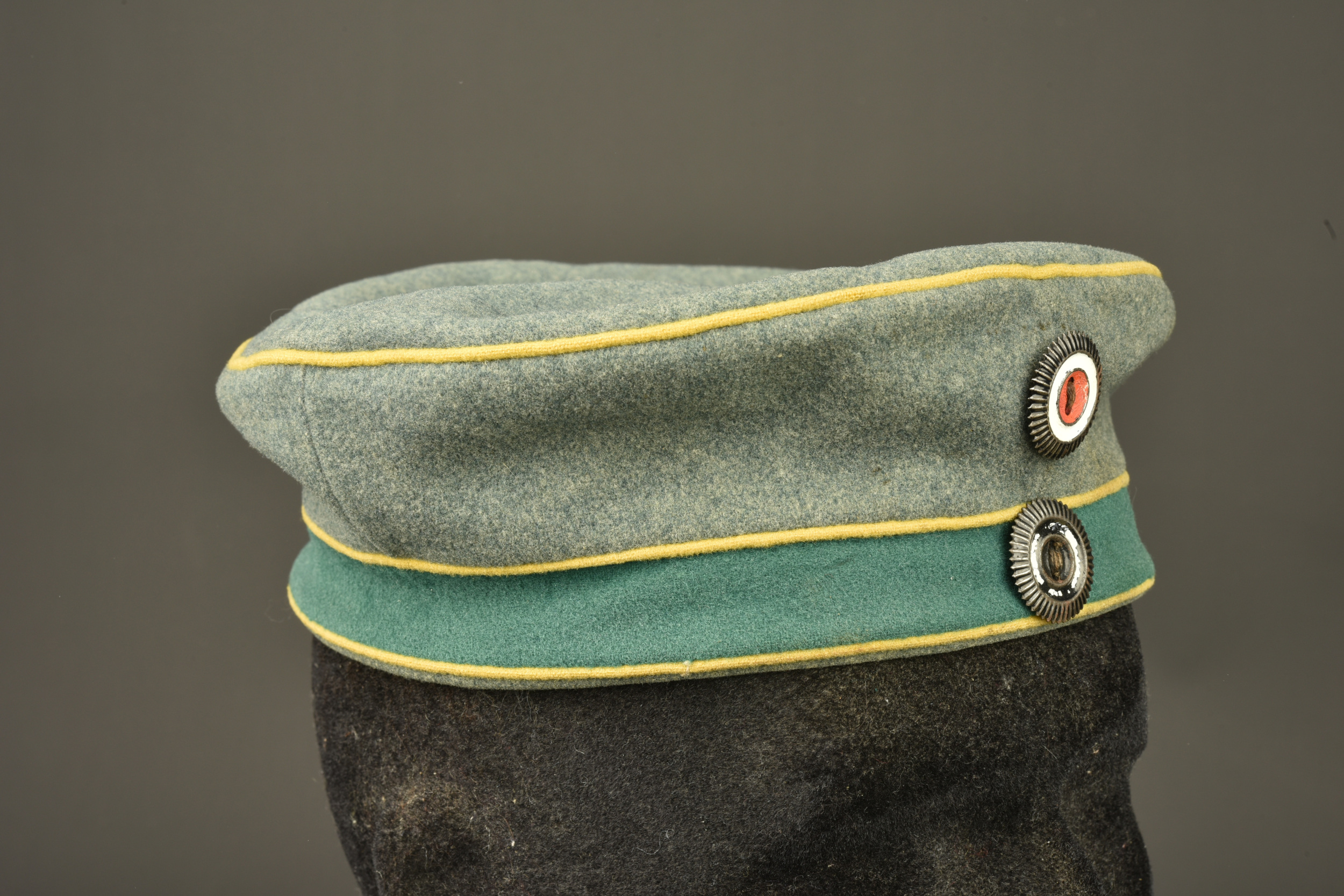 Mutze troupe d'un sous officier du Jager zu Pferde Regiment Nr 1. Enlisted visor cap of an NCO from Jäger zu Pferde Regiment Nr 1 — photo 9