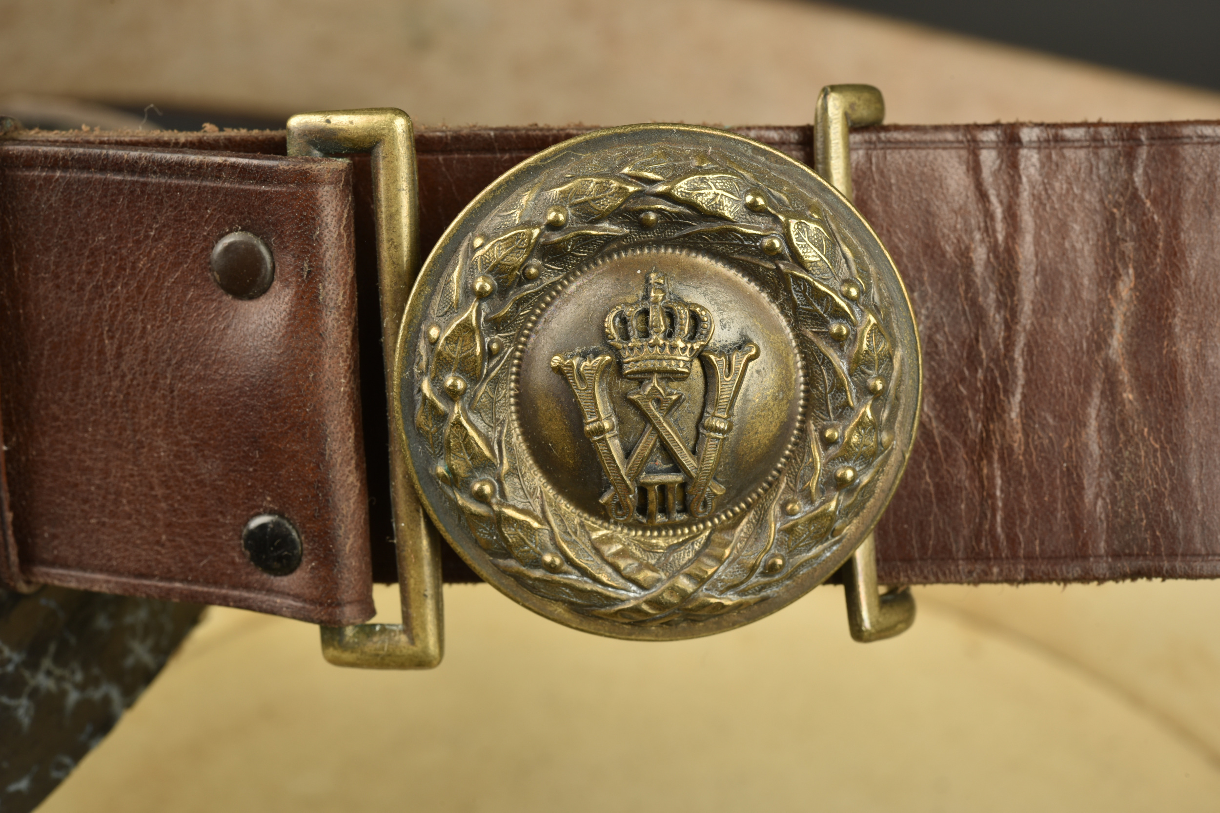 Très bel ensemble Feldbinde et porte poignard d'officier prussien dans sa boite. Fine set comprising Prussian officer’s Feldbinde and dagger hanger in its original box — photo 6