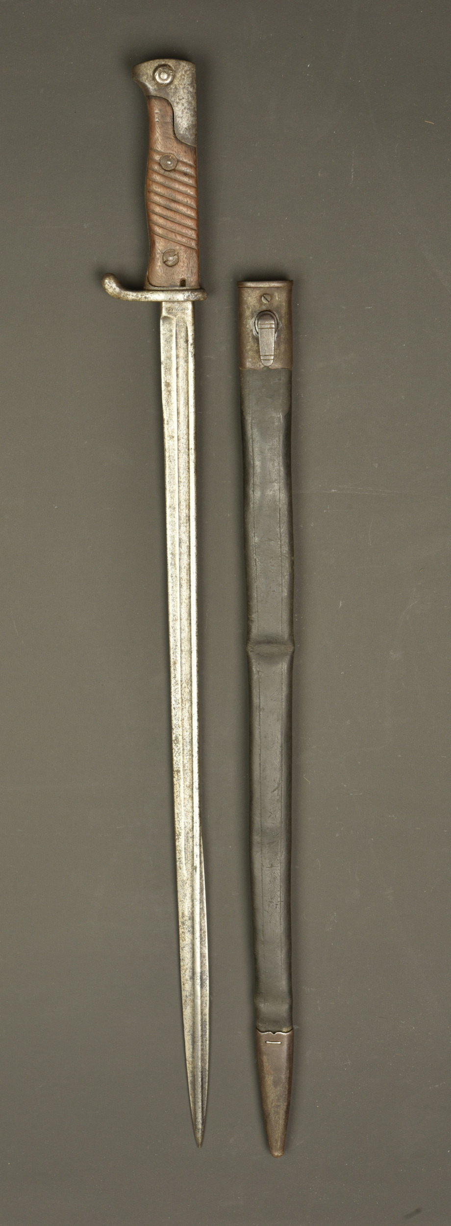 Baïonnette allemande S98 nA régiments saxons. German S98 nA bayonet regimentally marked to Saxon regiments — photo 1