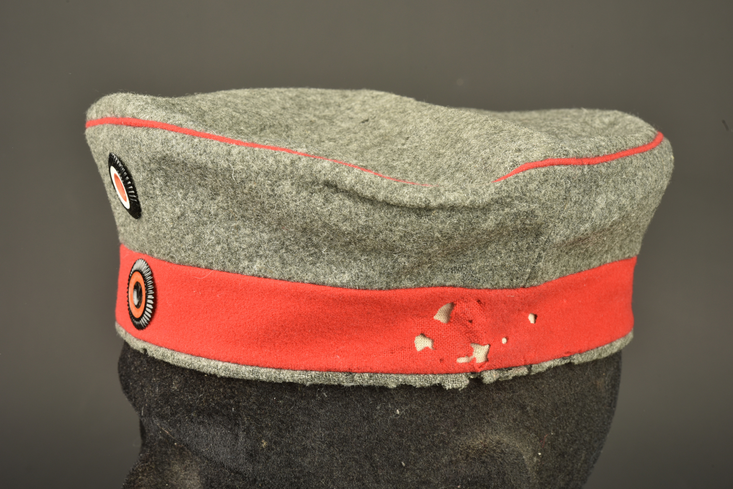 Mutze M1907 feldgrau du Wurttemberg. Model 1907 feldgrau visor cap of Württemberg — photo 7