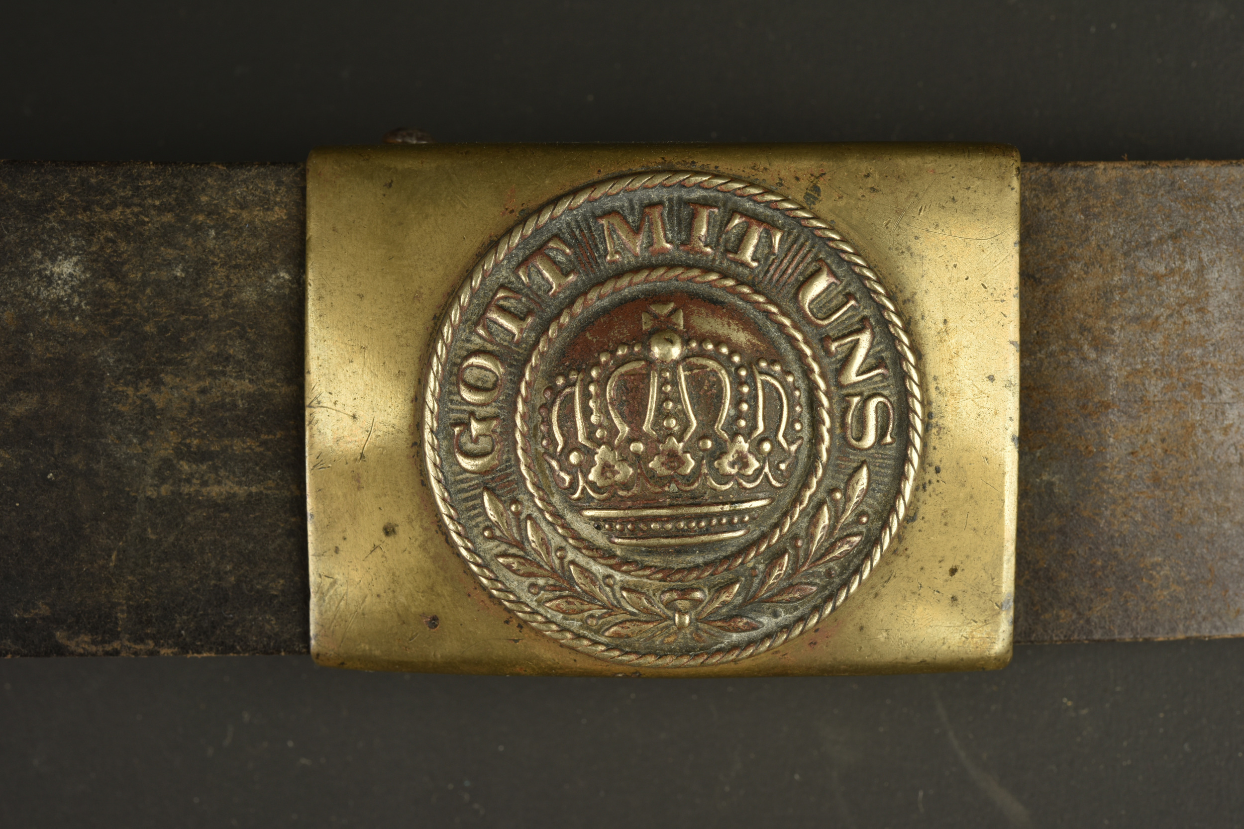 Ceinturon prussien avec boucle M1895. Prussian belt with Model 1895 buckle — photo 4