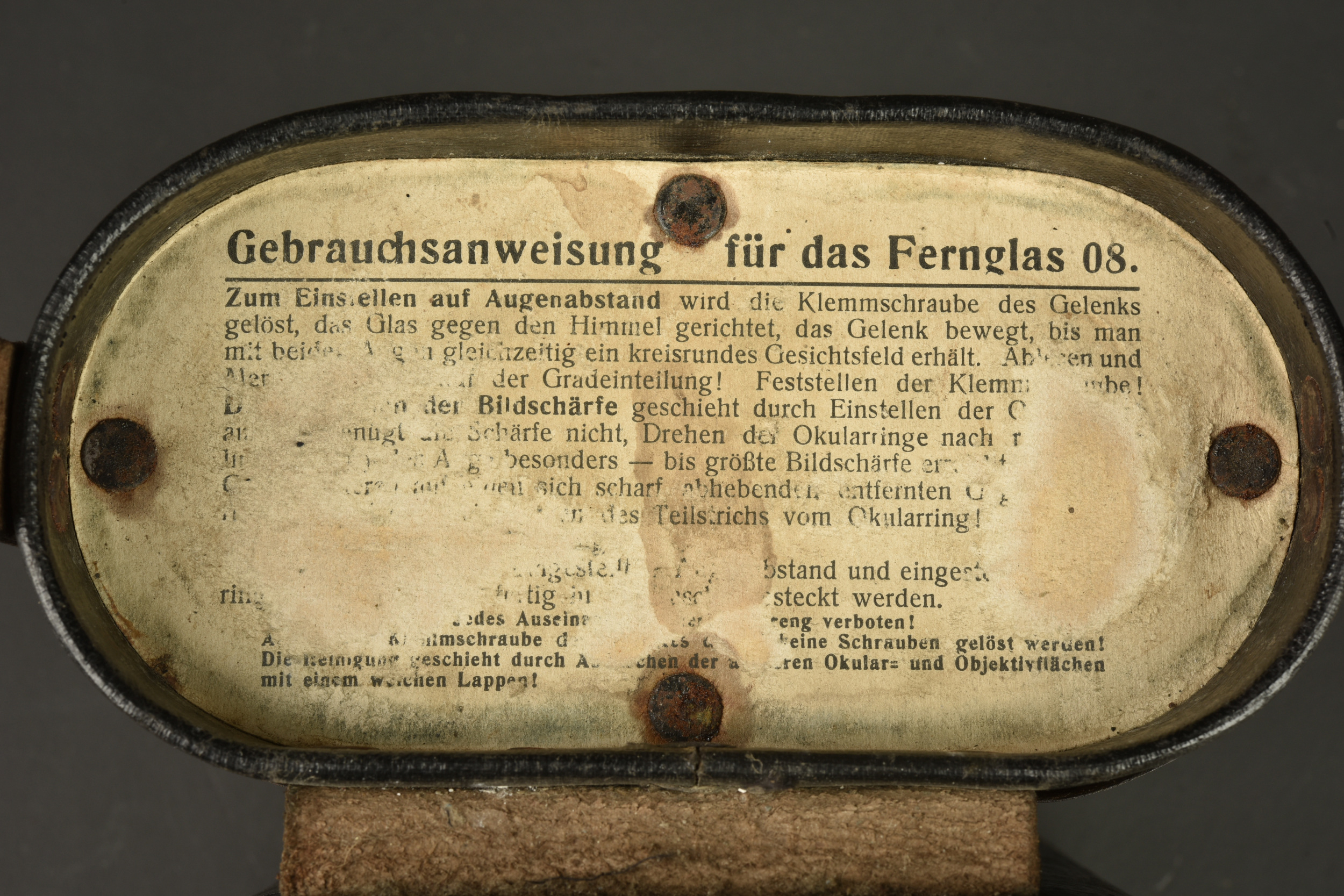 Jumelles et porte carte allemands. German binoculars and map case — photo 2