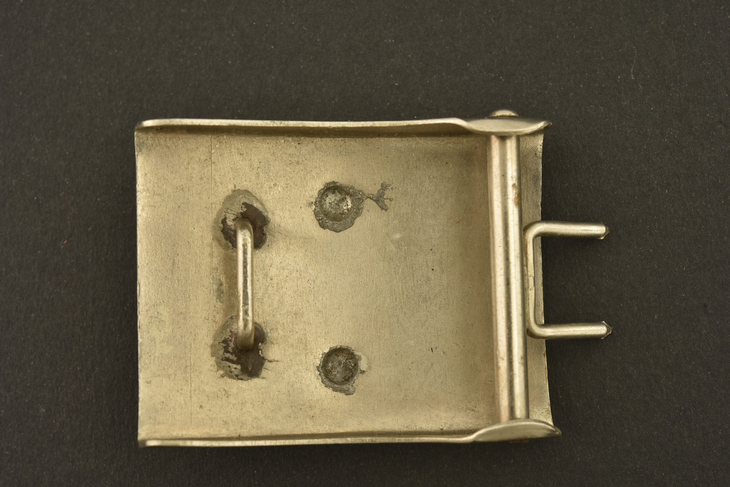 Boucle prussienne blanche. White Prussian belt buckle — photo 2