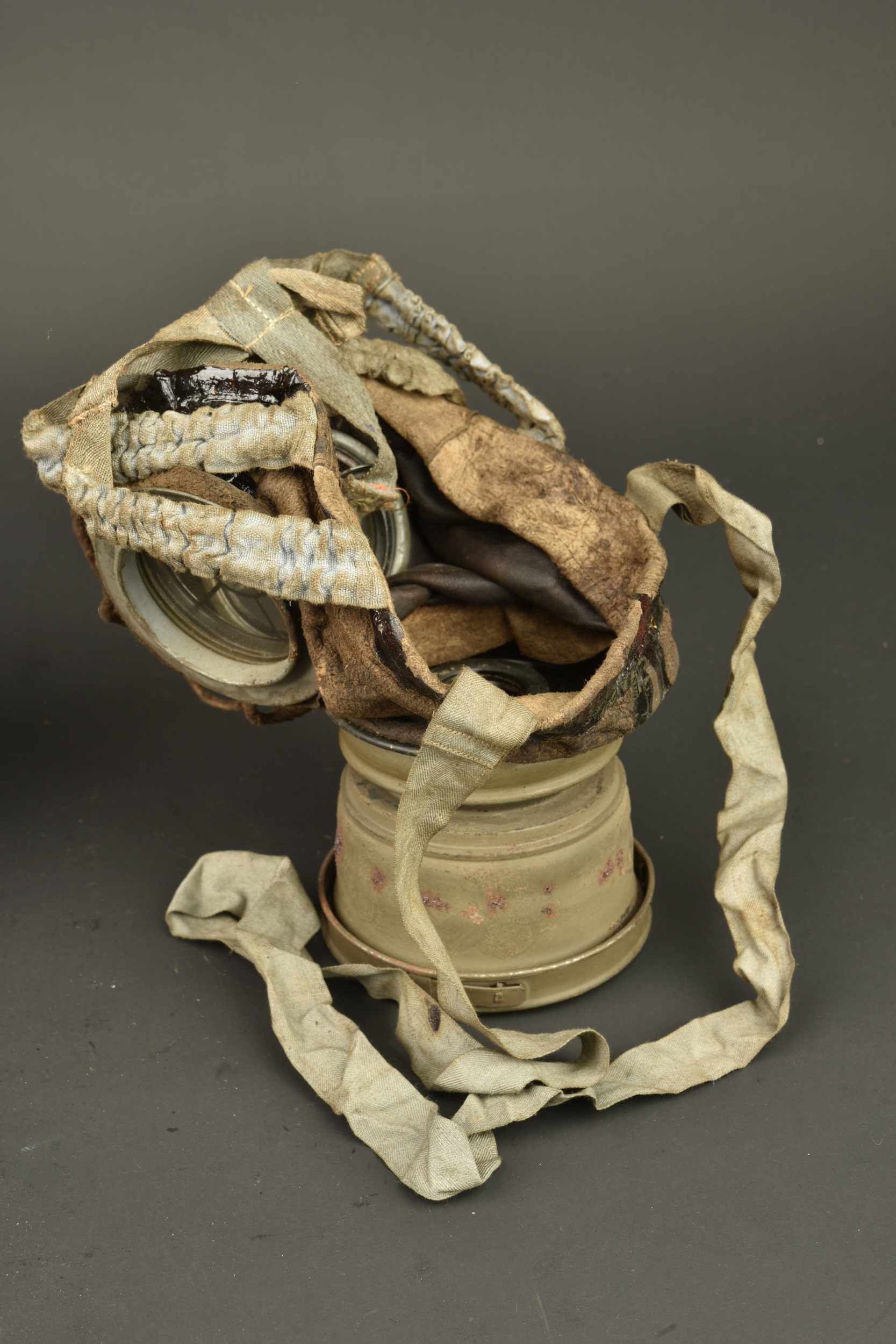 Masque anti gaz allemand Lederschutzmaske 1917. German Lederschutzmaske 1917 gas mask — photo 3