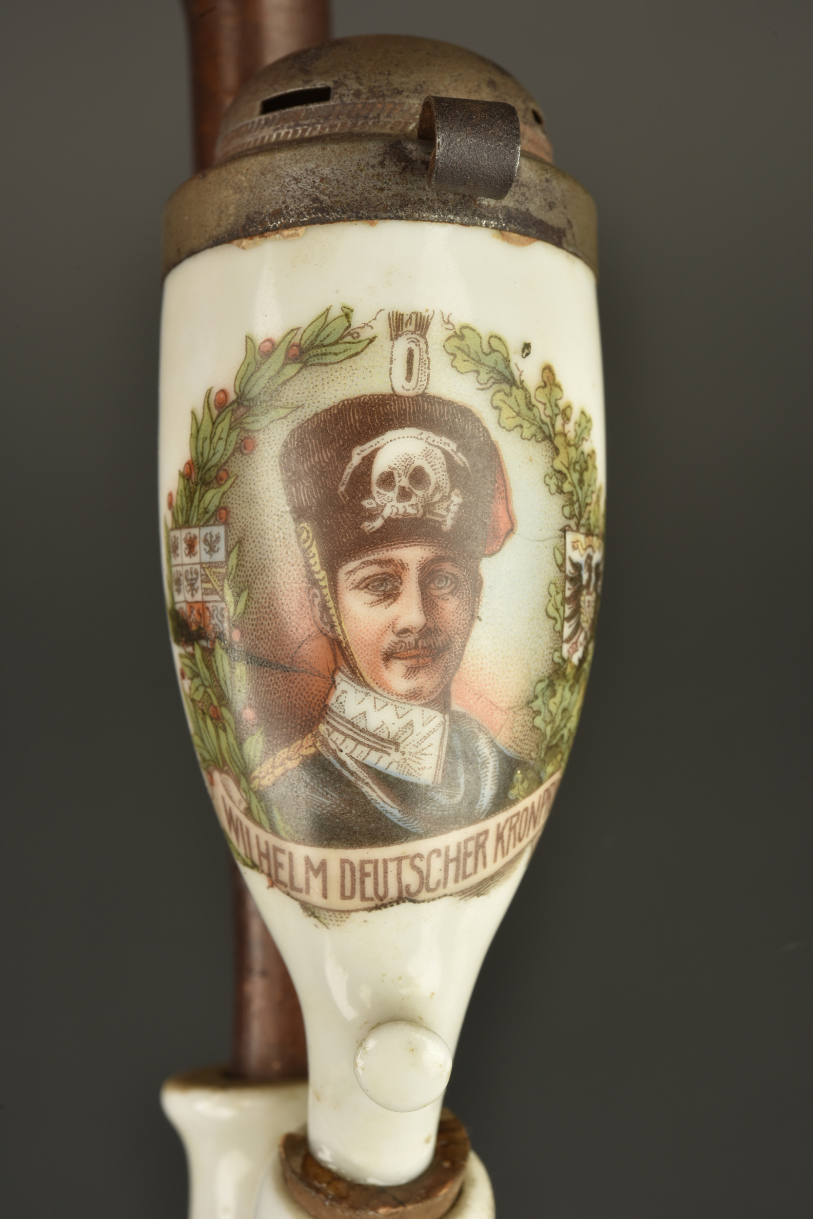 Pipe Kronprinz et paquet de tabac allemand. Kronprinz pipe and German tobacco packet — photo 5
