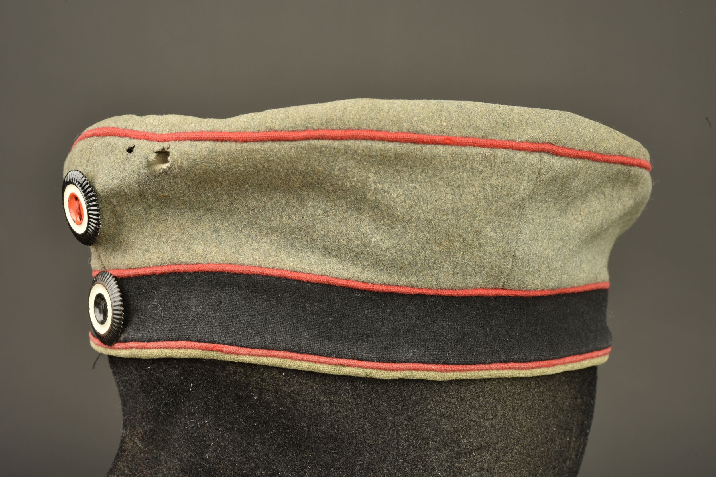 Mutze feldgrau de Pionnier ou Artilleur de la Garde. Feldgrau Mütze of a Guard Pioneer or Guard Artillery soldier. — photo 7