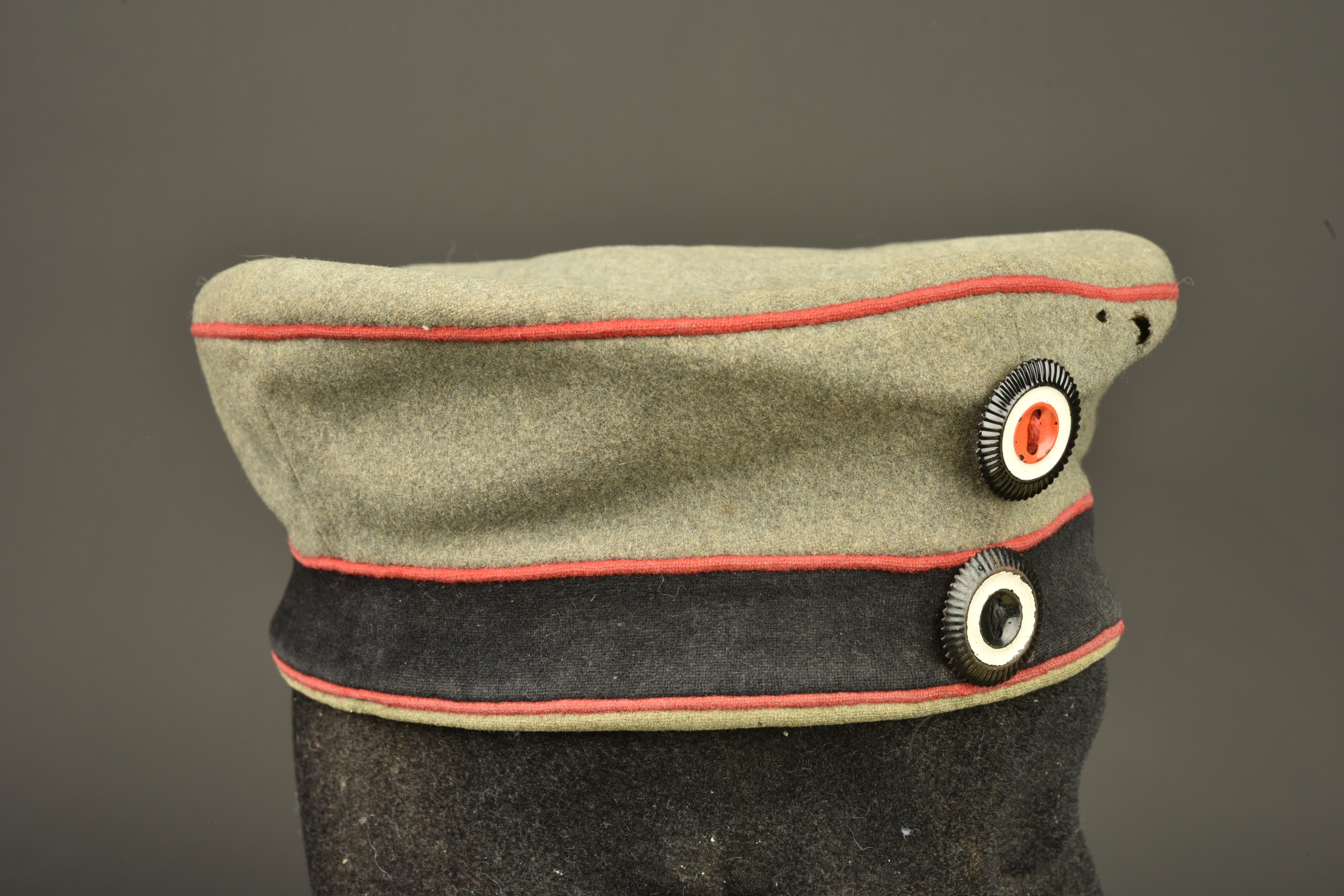 Mutze feldgrau de Pionnier ou Artilleur de la Garde. Feldgrau Mütze of a Guard Pioneer or Guard Artillery soldier. — photo 8