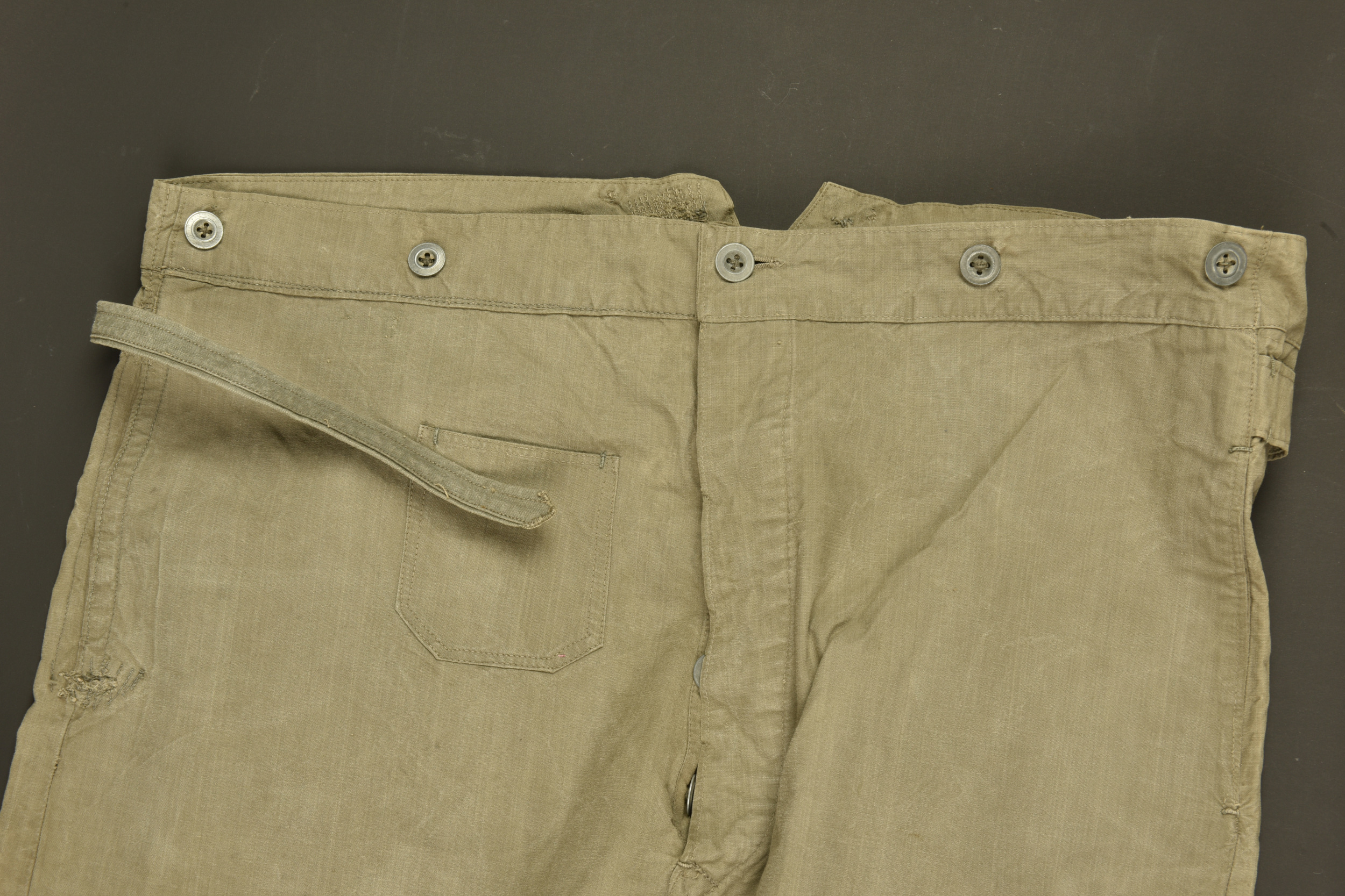 Sur pantalon allemand feldgrau. German feldgrau overtrousers. — photo 4