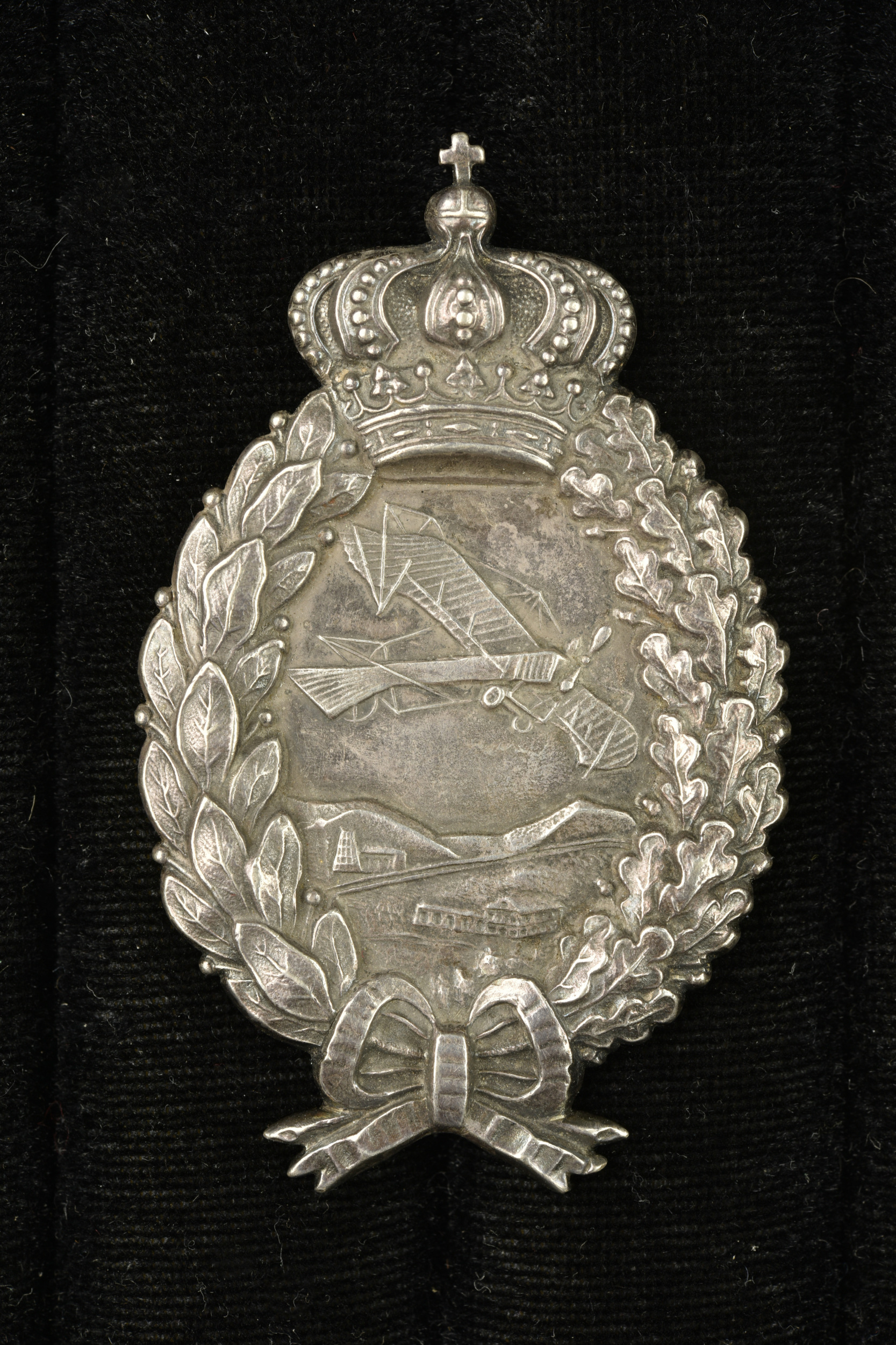 Insigne de pilote bavarois en argent. Silver Bavarian pilot badge. — photo 1