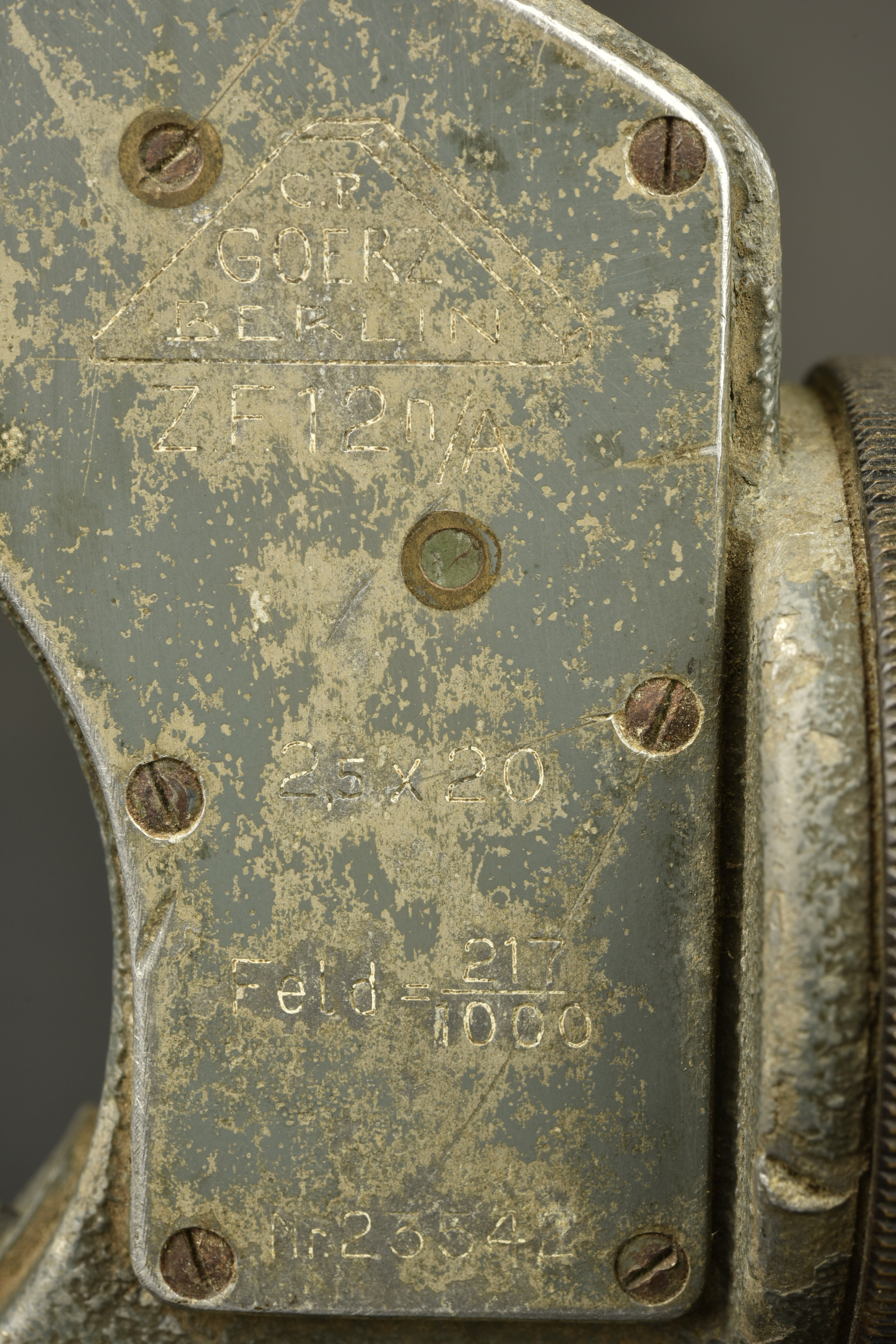 Rare lunette ZF12 nA Goerz pour mitrailleuse MG08. Rare Goerz ZF12 nA scope for MG08 machine gun — photo 2