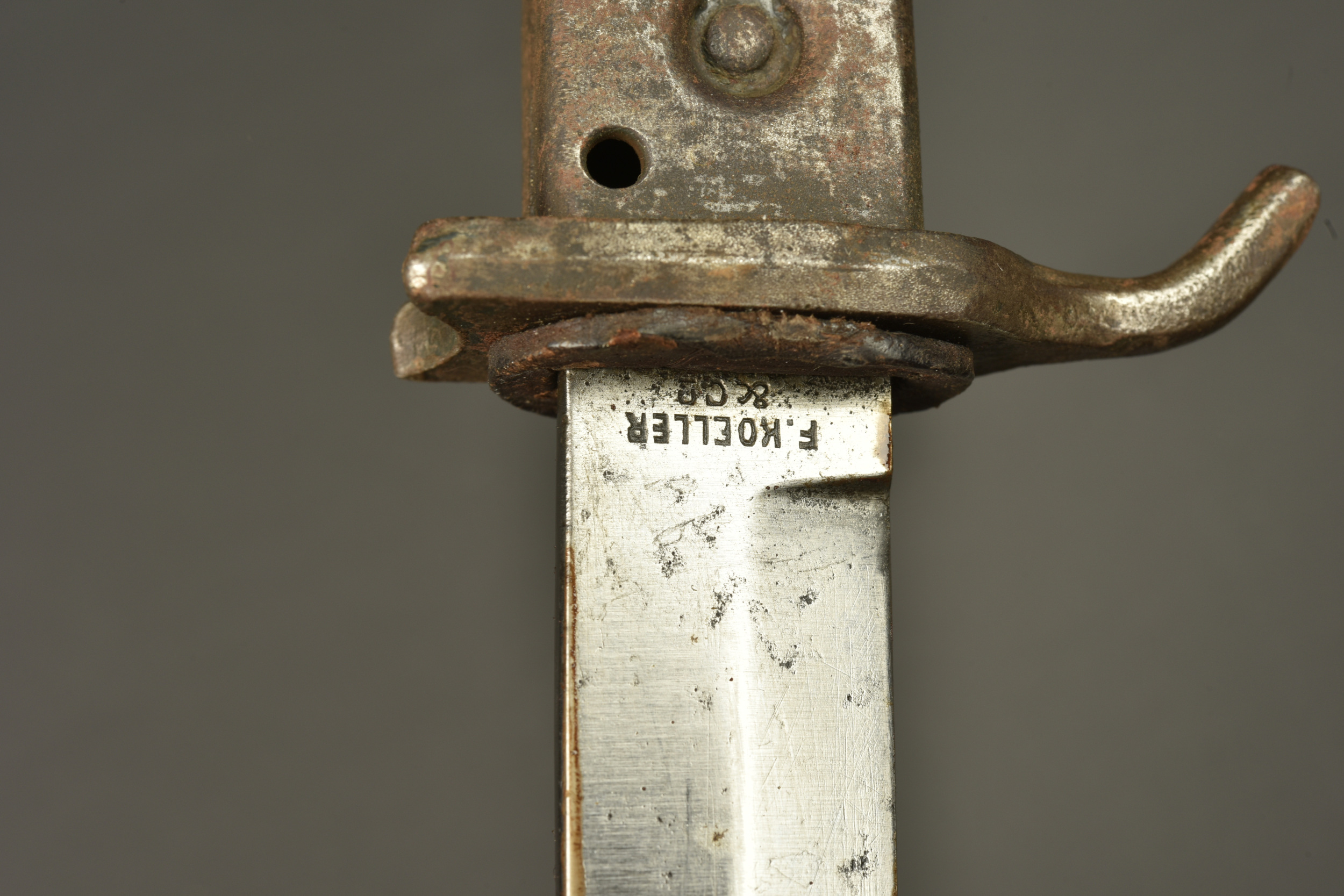 Poignard baïonnette Koeller et couteau de chasse. Koeller bayonet dagger and hunting knife — photo 2