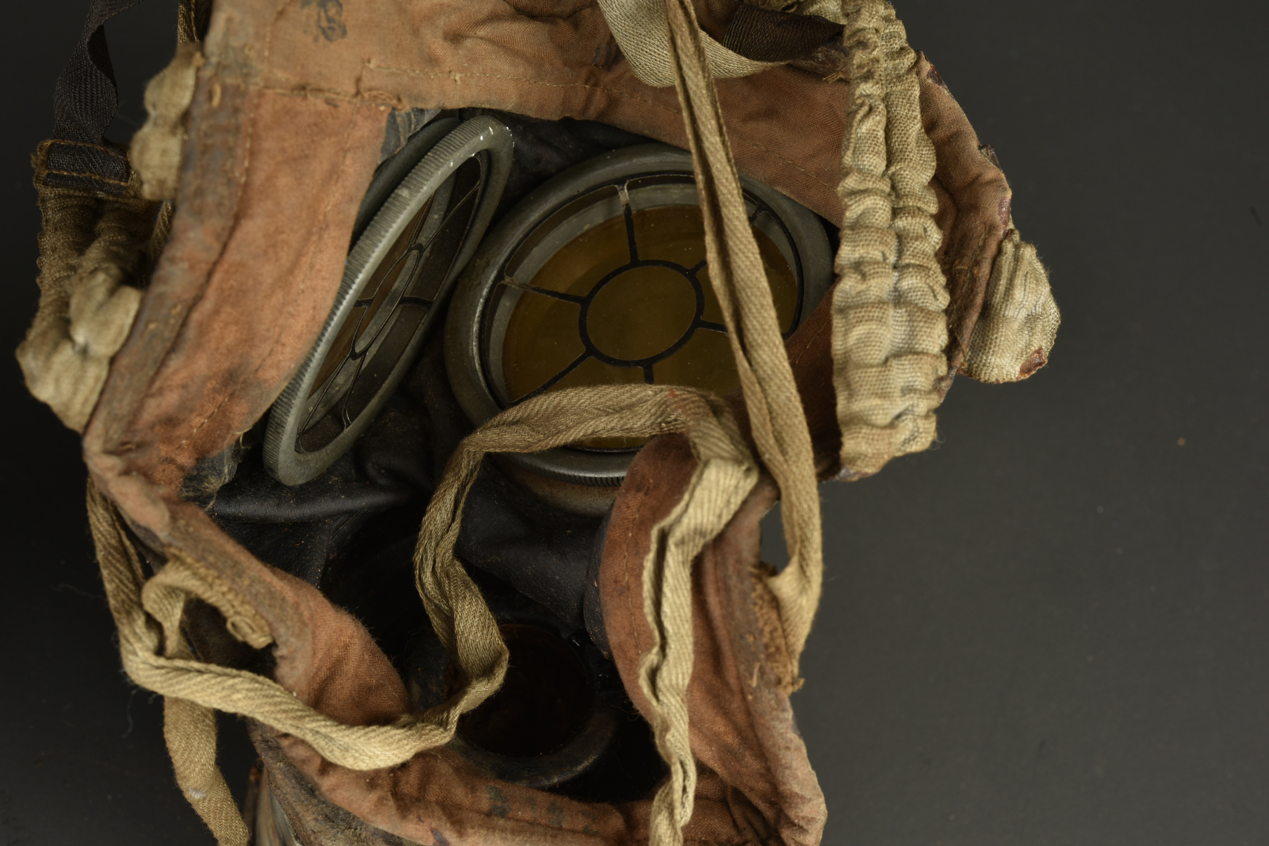 Masque anti gaz allemand Lederschutzmaske 1917. German Lederschutzmaske 1917 gas mask — photo 7