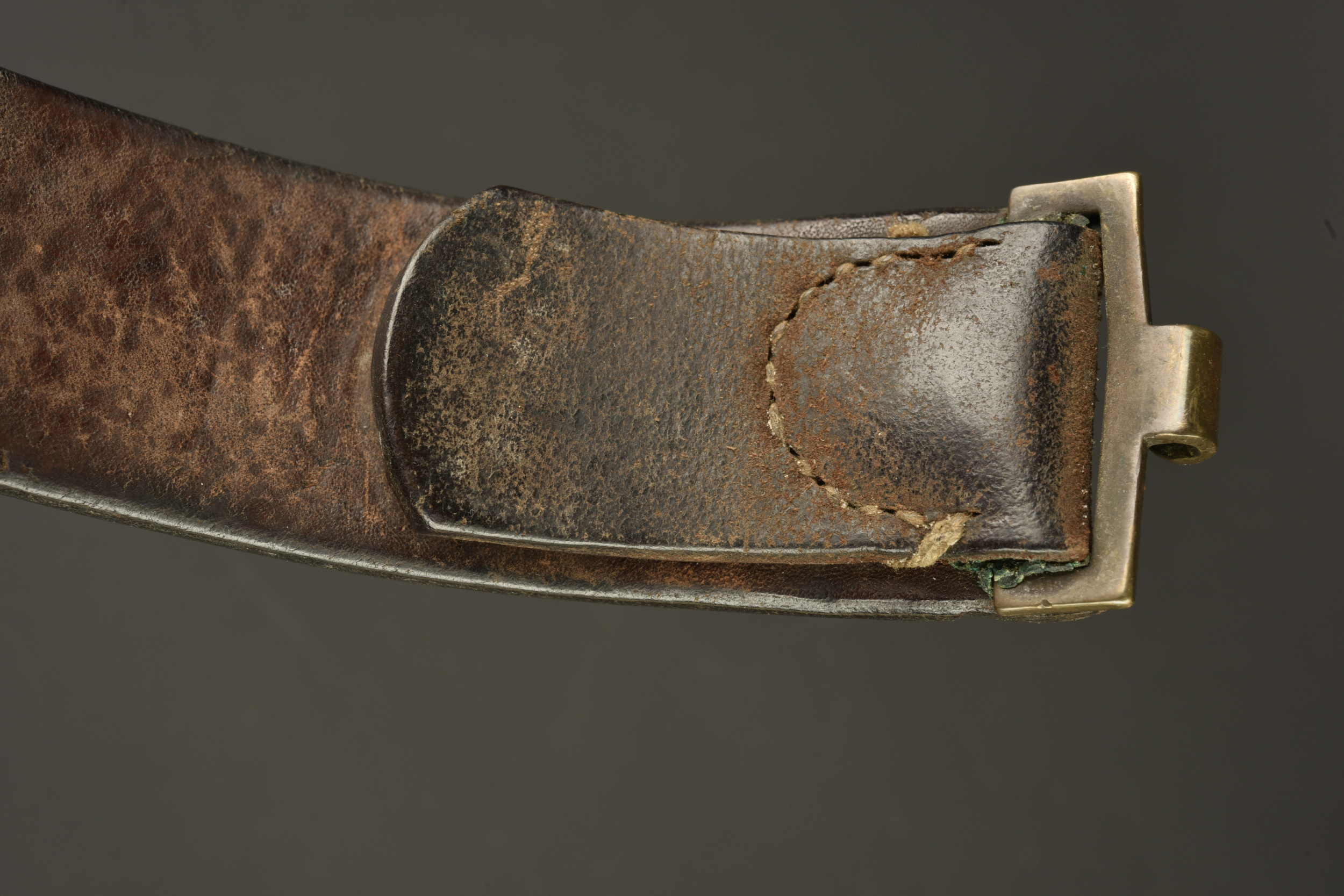 Ceinturon allemand avec boucle M1895 de la Marine Impériale. German belt with Imperial Navy Model 1895 buckle — photo 3