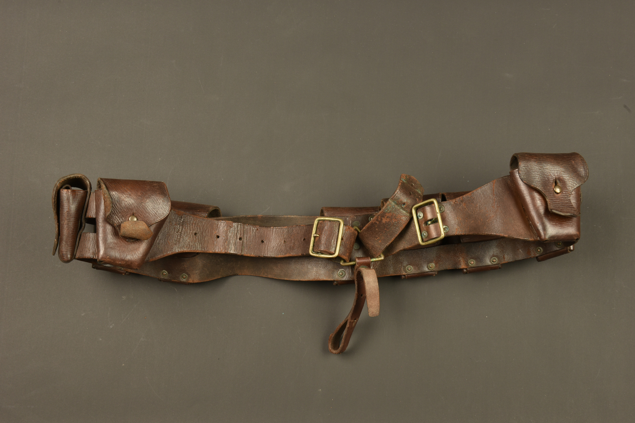 Baudrier cartouchière de cavalerie anglaise. British cavalry bandolier ammunition belt — photo 1