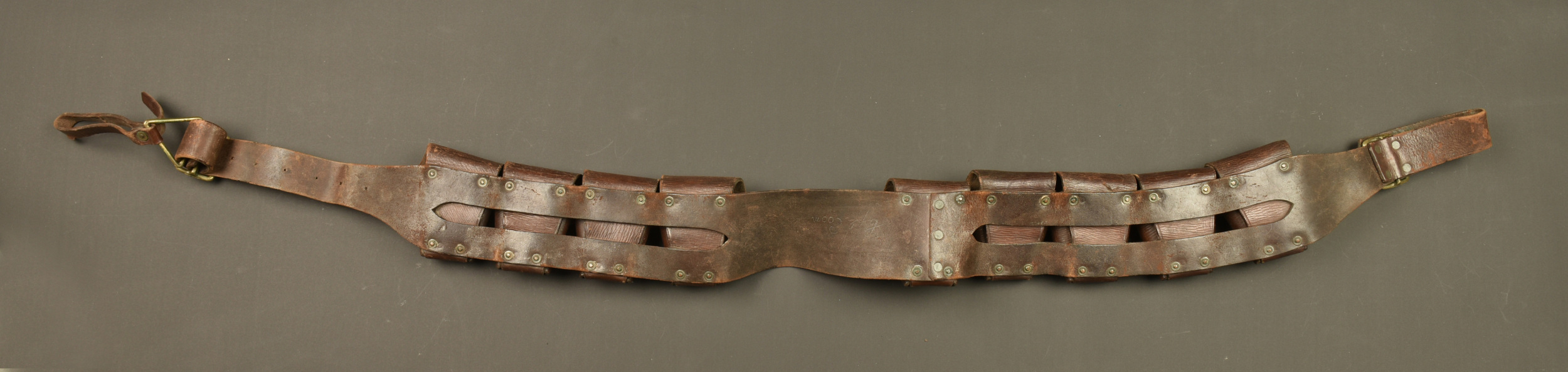 Baudrier cartouchière de cavalerie anglaise. British cavalry bandolier ammunition belt — photo 4