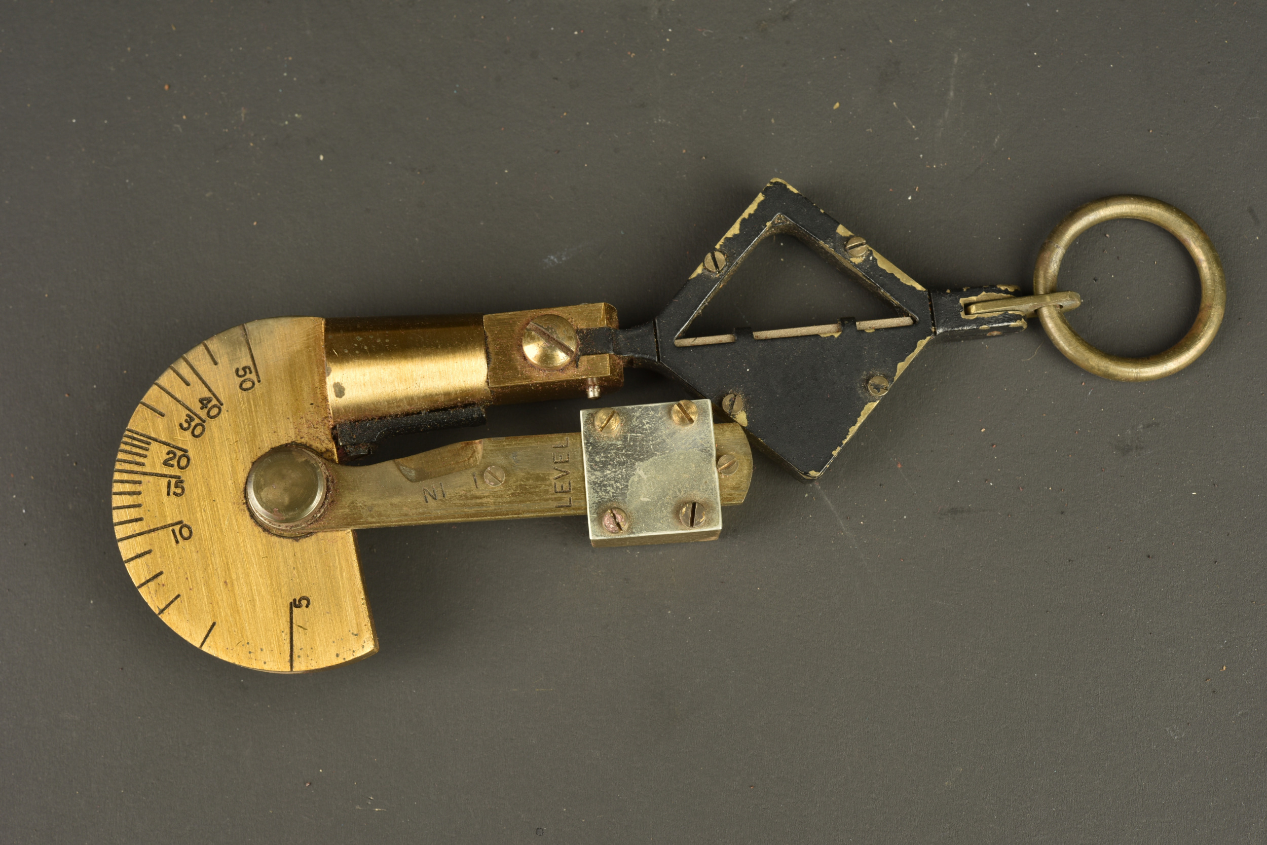 Ensemble de 3 clinomètres anglais. Set of 3 British clinometers — photo 5