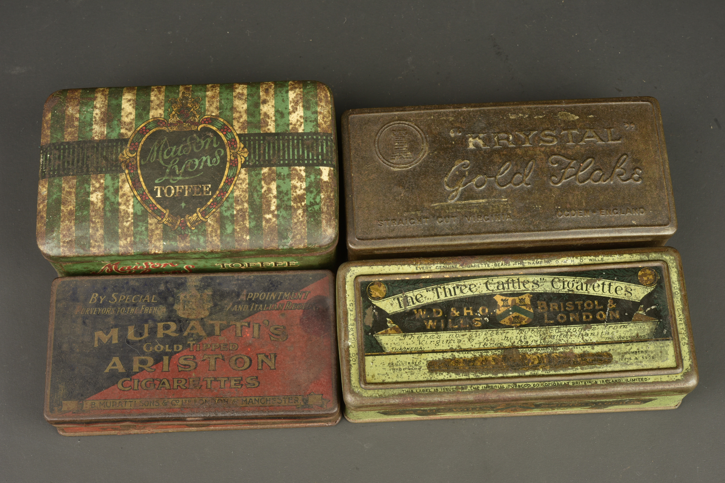 Lot de 6 boîtes anglaises et un quart. Lot of 6 British tins and one mug — photo 3