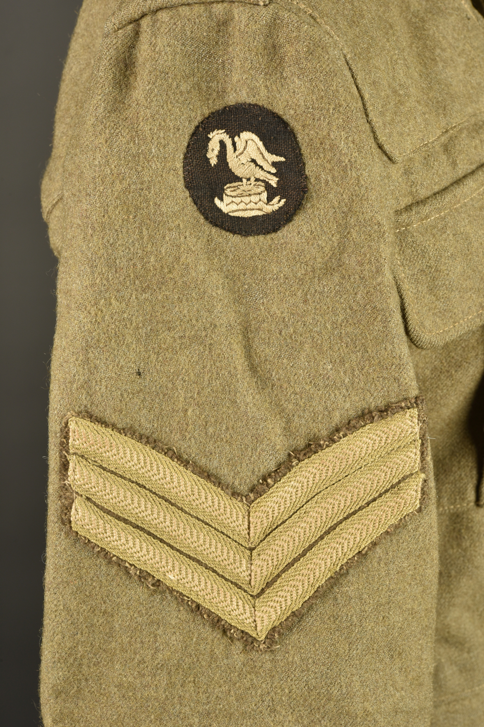 Veste anglaise Service Dress 1902 de la 30th Division. British Service Dress 1902 tunic of the 30th Division — photo 8