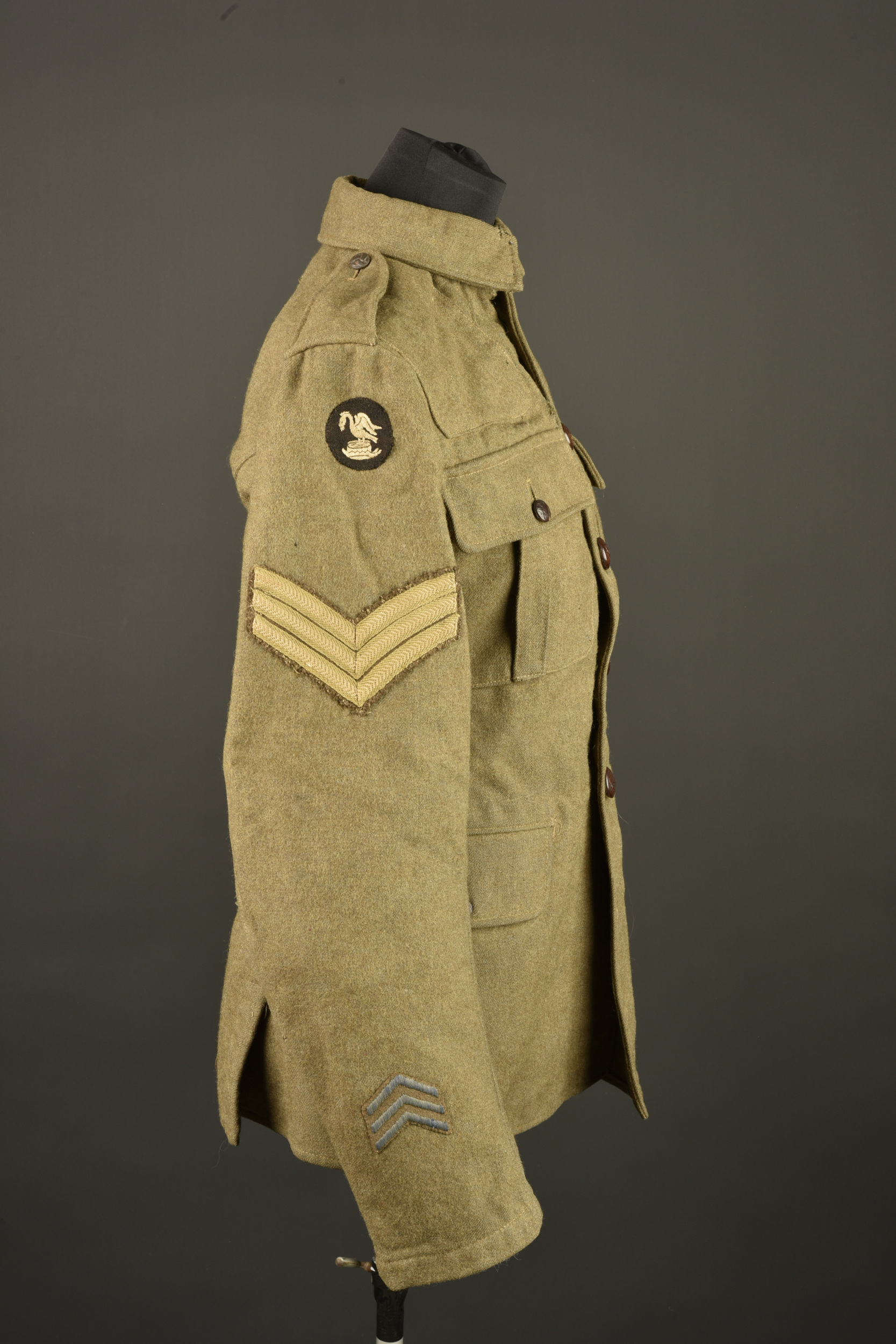 Veste anglaise Service Dress 1902 de la 30th Division. British Service Dress 1902 tunic of the 30th Division — photo 9