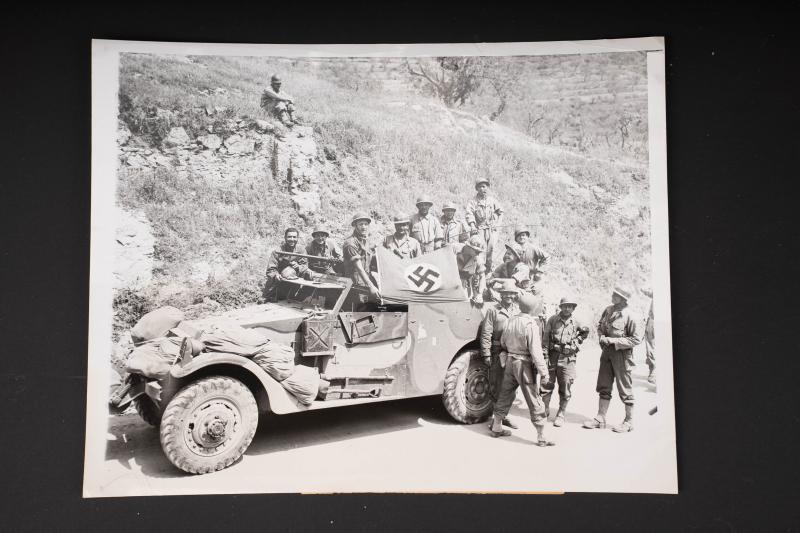 Photo de presse 1ère armée française. French First Army in Italy press photograph.
