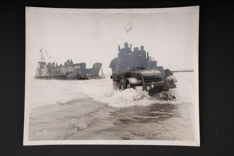 Photo de presse 2ème DB française. French 2nd Armored Division press photograph.