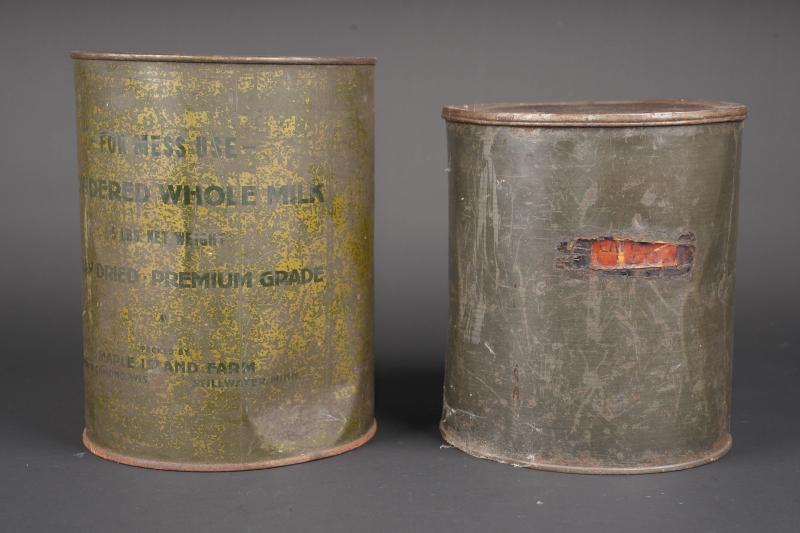 Boites de ration US. US Army ration tins.