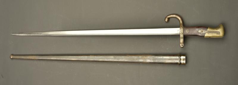 Baïonnette française Gras Mlle 1874. French Gras Model 1874 bayonet