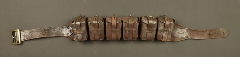 Rare ceinturon cartouchière belge Gomez. Rare Belgian Gomez cartridge belt