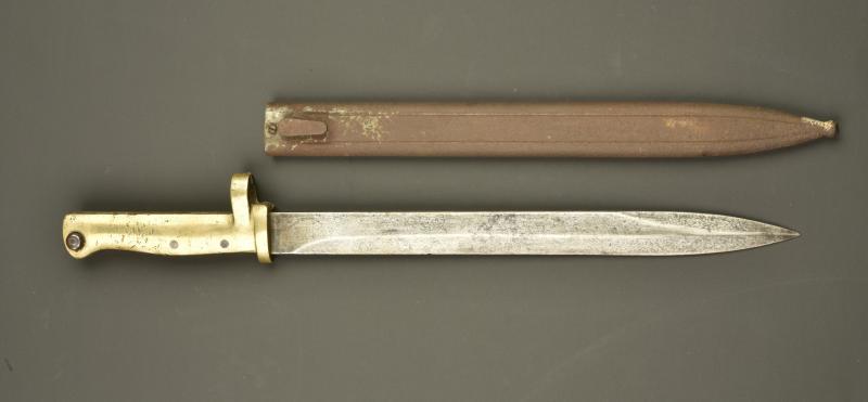 Baïonnette ersatz EB21 à poignée laiton. Ersatz bayonet EB21 with brass hilt