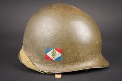 Casque de parachutiste US légion étrangère. U.S. paratrooper helmet used by the Foreign Legion. — miniature 4