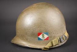 Casque de parachutiste US légion étrangère. U.S. paratrooper helmet used by the Foreign Legion. — miniature 8