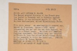 Photo de presse 2ème DB française. French 2nd Armored Division press photograph. — miniature 3