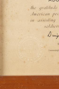 Diplôme de congratulation américaine. American congratulatory certificate — miniature 4