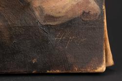Toile représentant un officier US. Painting depicting a US officer — miniature 2