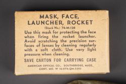 Masque de tireur bazooka. Bazooka gunner’s face mask — miniature 2