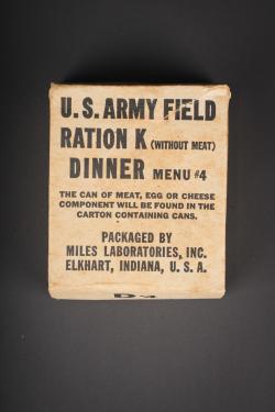 Boite de ration Type K.US Army Type K ration box. — miniature 1