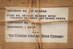 Réchaud Coleman en boite. US Army Coleman stove in box. — miniature 15