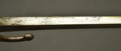 Sabre baïonnette Chassepot modèle 1866 avec porte fourreau. Chassepot Model 1866 sword bayonet with frog — miniature 3