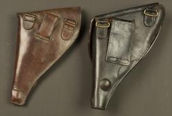 Lot de deux étuis pour revolver français 1873 et 1892. Lot of two holsters for French Model 1873 and Model 1892 revolvers — miniature 4