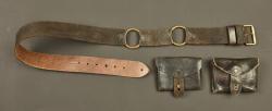 Ceinturon et cartouchières d'artilleur français. French artillery belt and cartridge pouches — miniature 1