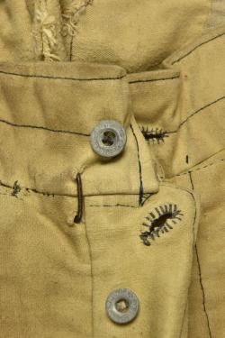Pantalon culotte français d'artilleur en ratine. French artillery ratine cloth breeches — miniature 5