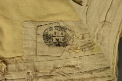 Pantalon culotte français d'artilleur en ratine. French artillery ratine cloth breeches — miniature 6