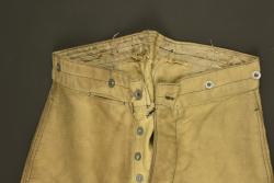 Pantalon culotte français d'artilleur en ratine. French artillery ratine cloth breeches — miniature 8